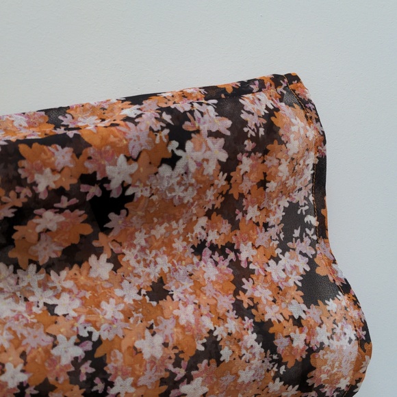 REVOLVE Sanctuary Pintuck Blouse with Floral Design, Harvest, Womens Size Medium - Picture 10 of 13